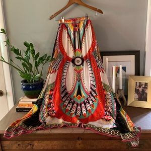 BEAUTIFUL Boho Flying Tomato  maxi skirt
